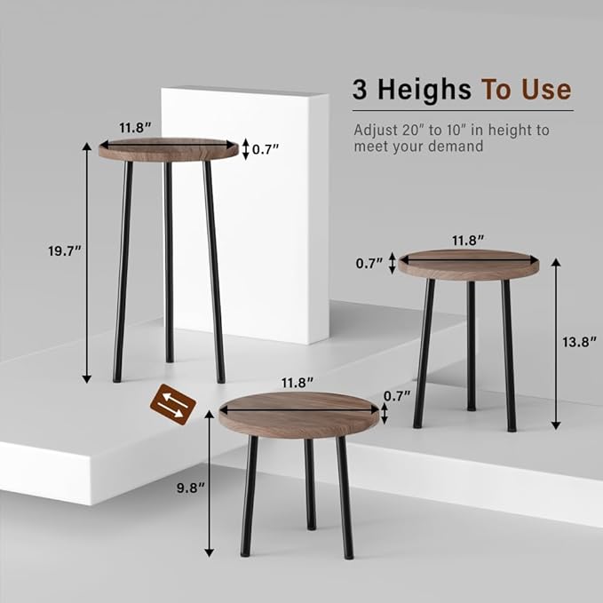 Plant Stand Indoor Tall: Corner Wood Plant Stand 2 Pack Mid Century Modern Decor - Image 2