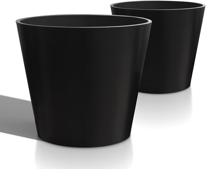 Wide Planters for Outdoor Plants, Extra Large Indoor Flower Pots for Garden by Heyzier