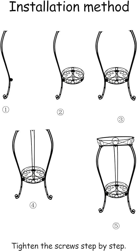 28.4 inches Tall Metal Plant Stand 11.8 Dia - Image 7
