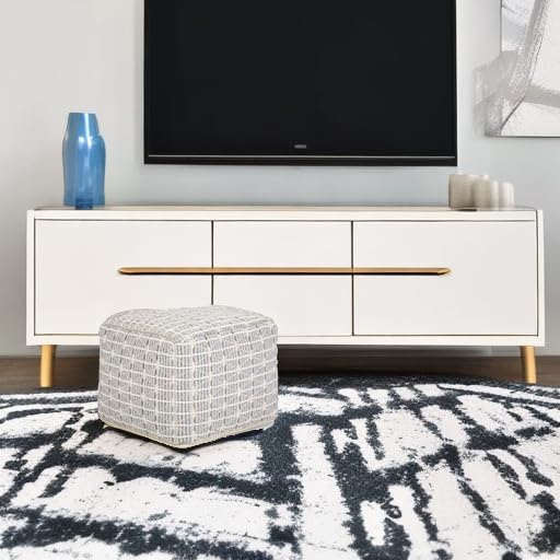 SIMPLIHOME Noreen Square Pouf - Image 2