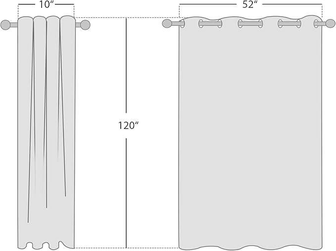 NICETOWN White Room Darkening Curtain 120 inches Long - Image 8