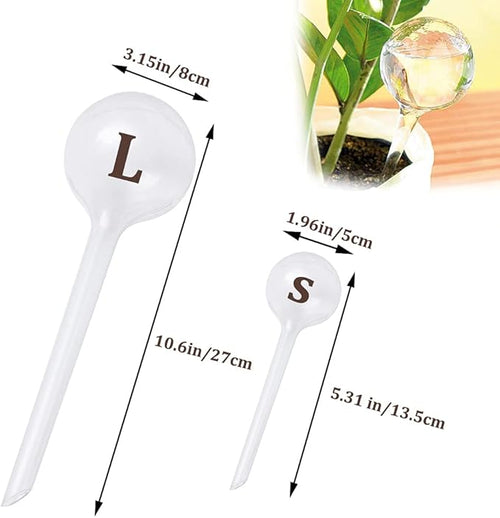 10 Pcs Clear Plant Watering Globes, Plastic Self-Watering Bulbs, Flower - Image 2