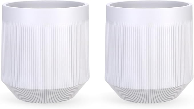 Plant Pots，Set of 2 Plastic Large Pots by Unknown