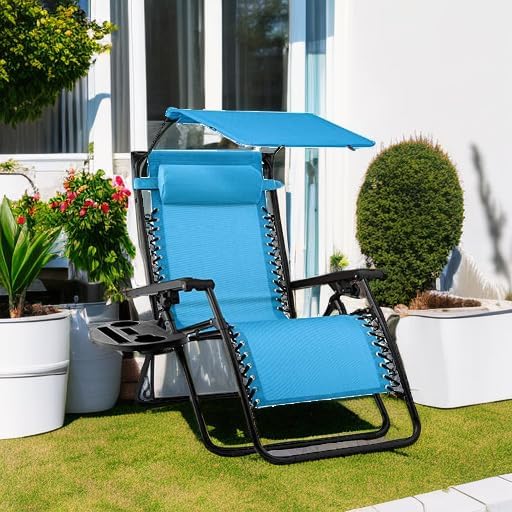 Best Choice Products Folding Zero Gravity Outdoor Recliner Patio Lounge Chair - Image 2