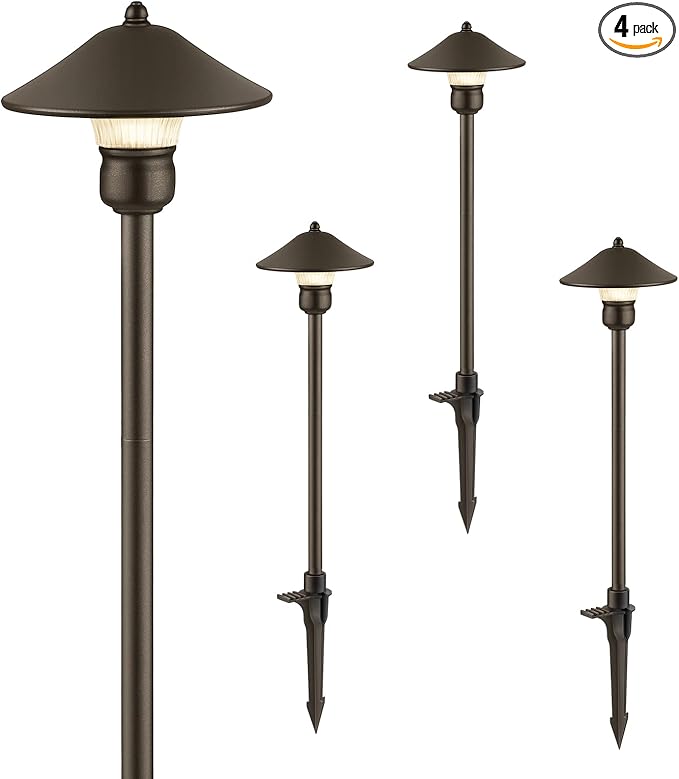 EDISHINE Low Voltage Pathway Lights, 3W 150 LM 3000K 16.5“ Tall LED Landscape by EDISHINE