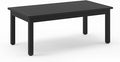 LUE BONA Outdoor Coffee Table, HDPS Black Patio Coffee Tables by LUEBONA