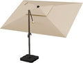 9' X 12' Cantilever Outdoor Patio Umbrellas Double Top Large Rectangle Umbrella by ORYNTREX