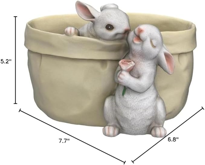 Rabbit Flower Pot Succulent Planter Garden Pots, Bunny Decorative Flower Pot - Image 9