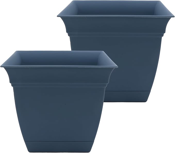 The HC Companies 12 Inch Eclipse Square Planter Pots by TheHCCompanies