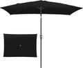 JEAREY 6.5x10 ft Rectangular Patio Umbrellas Outdoor Market Umbrella by JEAREYOutdoorsCollection