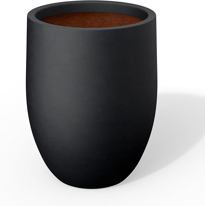 Kante 11.8 Inch Tall Concrete Planter, Large Indoor Outdoor Plant Pot by Kante