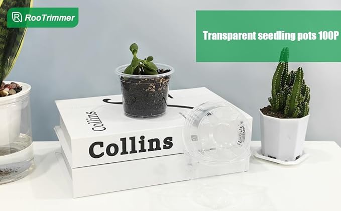 4" Clear Seeding Pots 50-Pack Round - Image 6