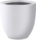 Kante 16.5" Dia Round Concrete Planter, Large Outdoor Modern Indoor Decorative by Kante