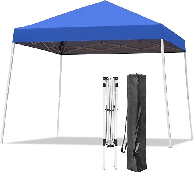 Canopy Tent, 10X10 FT Pop Up Canopy Outdoor Instant Tent Slant Legs by Oneofics