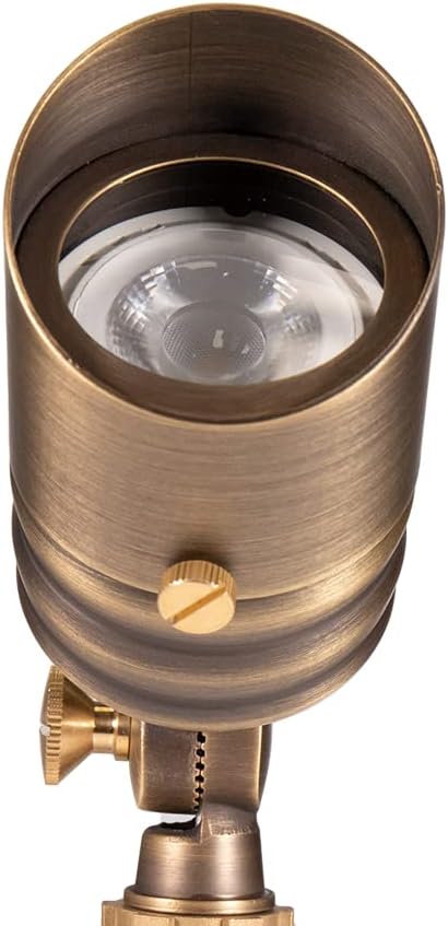 VOLT Fat Boy 12V Brass Outdoor Mini Spotlight - Image 2