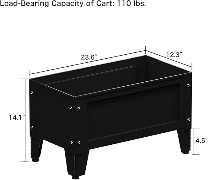Elevated Metal Planter Box Stand Heavy Duty Raised Garden Bed - Image 2