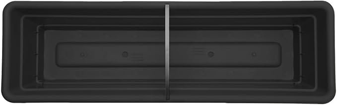 Bloem Dura Cotta 18" Black Resin Rectangle Window Box Planter - Image 7