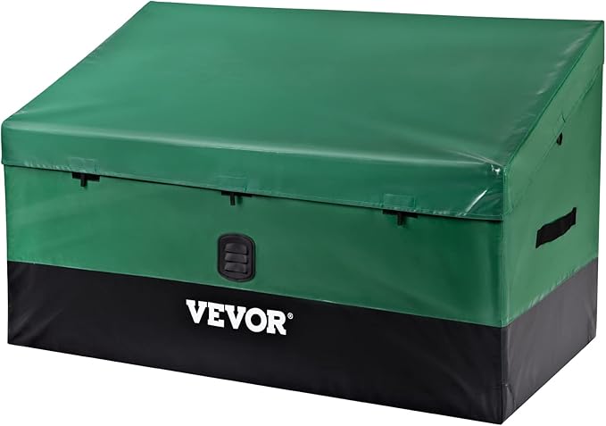 VEVOR Outdoor Storage Box, 150 Gallon Waterproof PE Tarpaulin Deck Box by VEVOR