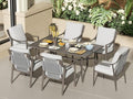 NATURAL EXPRESSIONS 7 Piece Patio Dining Table Outdoor Furniture Set by NaturalExpressions