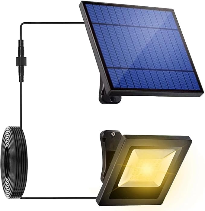 Solar Lights Outdoor Dusk to Dawn 4400mAh Solar Flood Lights Waterproof LED by OusamLED