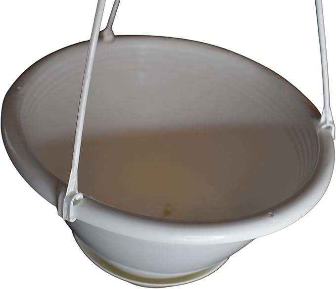 8'' White Plastic Hanging Basket - Image 7