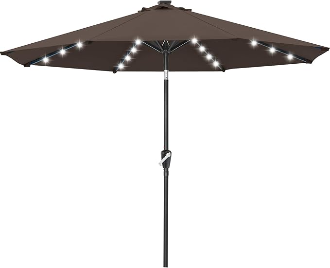 ABCCANOPY 10FT Durable Solar Led Patio Umbrellas by ABCCANOPY