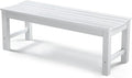 Stoog Outdoor Bench, 2-Person Patio Backless Bench, All-Weather HIPS Garden by Stoog