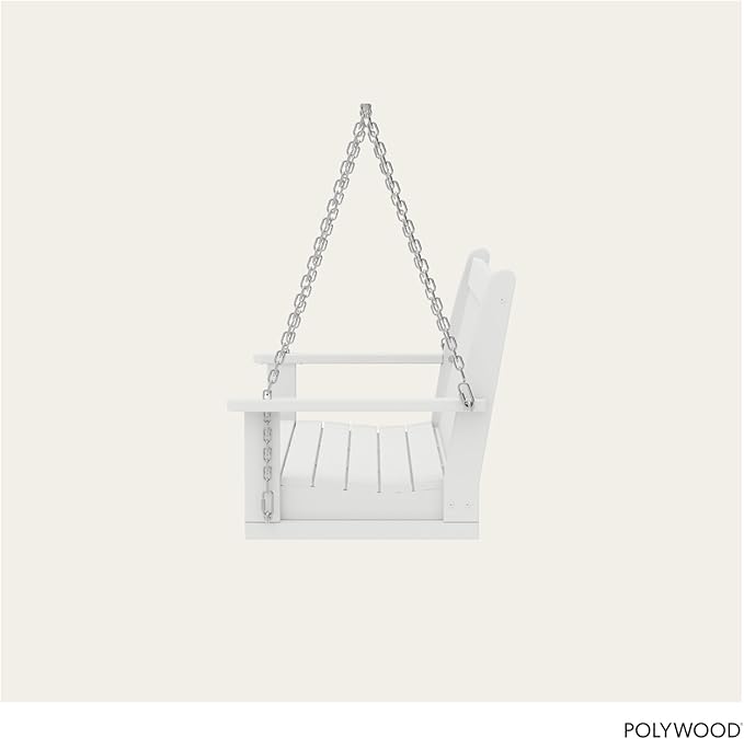 POLYWOOD GNS60WH Vineyard 60" Swing - Image 5