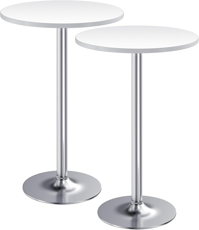 Furmax Bistro Pub Table Round Bar Height Cocktail Table by Furmax