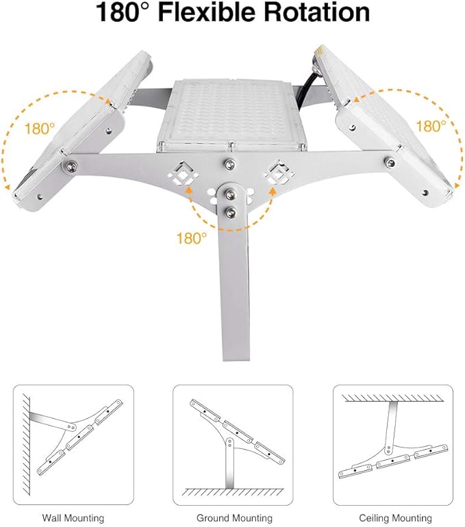 CHARON 300W LED Flood Light, 24000LM Super Bright Outdoor Security Lights - Image 3
