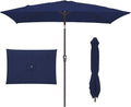 JEAREY 6.5x10 ft Rectangular Patio Umbrellas Rectangle Outdoor Umbrella by JEAREYOutdoorsCollection
