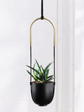Metal Hanging Planter for Indoor Outdoor Plants Wall and Ceiling Hanging Flower by ABETREE