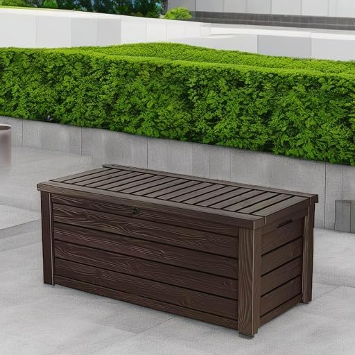 Keter Westwood 150 Gallon Deck Box Organizer, Doubles as 2-Person Bench Seat - Image 5