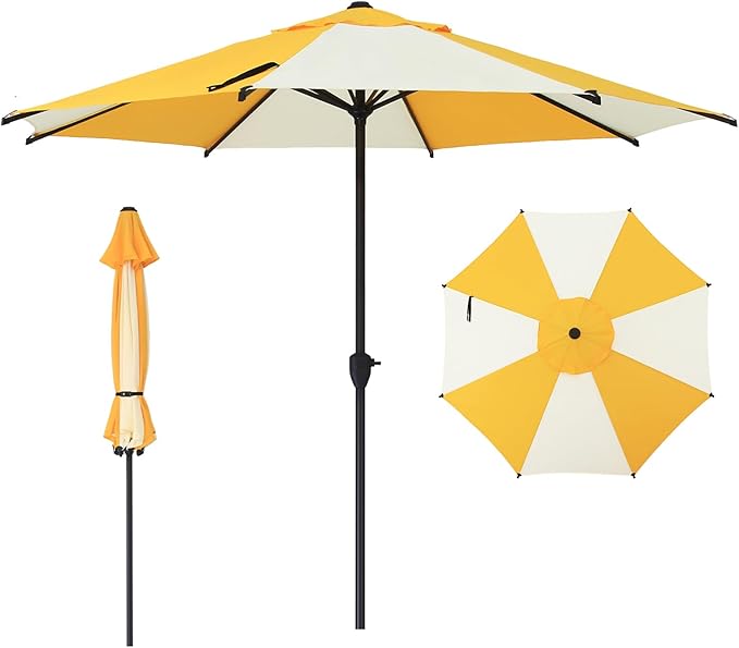Abba Patio 9FT Lyon Outdoor Patio Umbrella Outdoor Table Umbrella by AbbaPatio