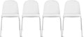 2xhome Modern Stackable Armless Dining Chair | Plastic Shell Seat by 2xhome