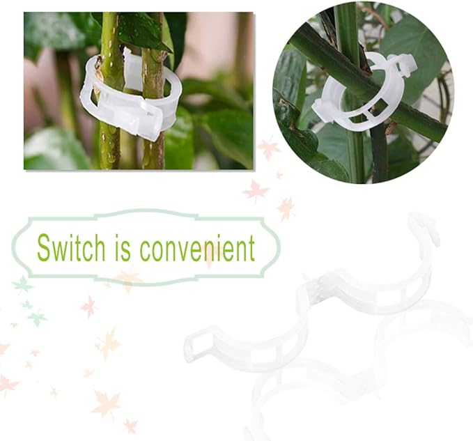 OJYUDD 300 PCS Plant Support Garden Clips, Tomato Vine Clips, Durable Crop - Image 4