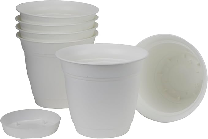 The HC Companies 8 Inch Eclipse Round Planter Pots by TheHCCompanies