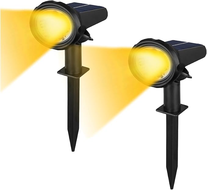 Solar Spot Lights Outdoor，Solar Lights Outdoor Waterproof IP68，Dark Sensing by Unknown
