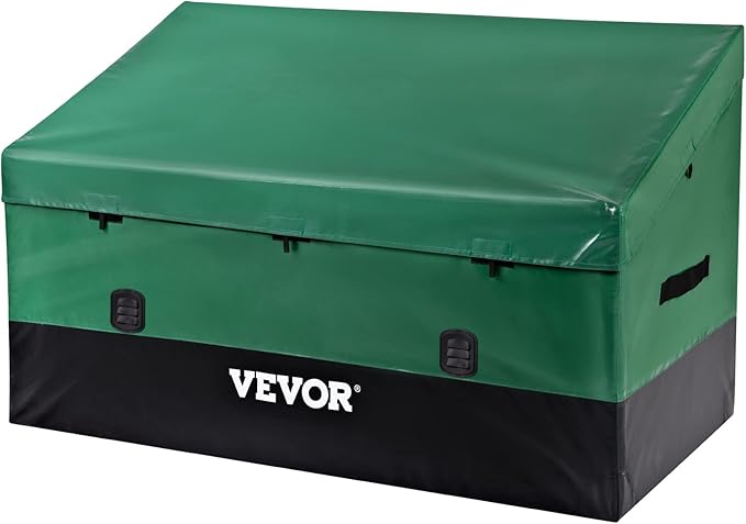 VEVOR Outdoor Storage Box, 100 Gallon Waterproof PE Tarpaulin Deck Box by VEVOR