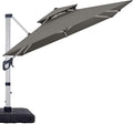ABCCANOPY Patio Umbrella Cantilever Double Top Outdoor Offset Umbrella by ABCCANOPY