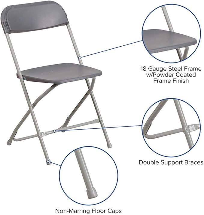 Flash Furniture Hercules Series Plastic Folding Chairs - Image 7
