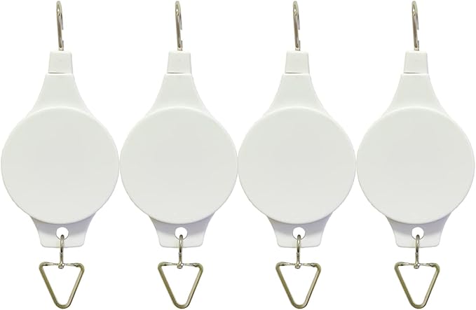 Pack Plant Hook Pulley, Retractable Plant Hanger Easy Reach Hanging Flower by Lythor