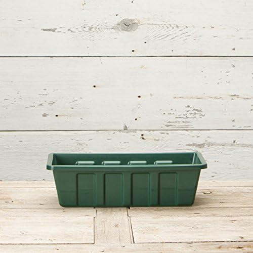 Root & Vessel, Poly-Pro Plastic Flower Box Planter, Hunter Green - Image 2
