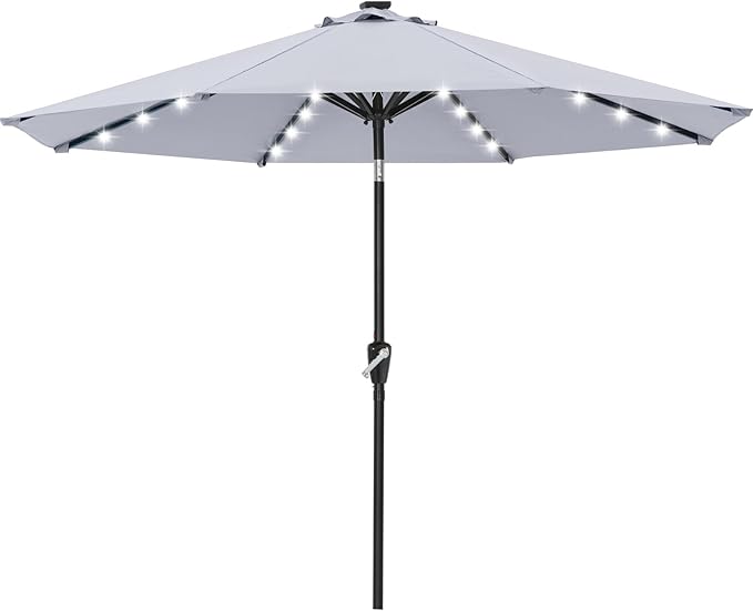 ABCCANOPY Durable Solar Led Patio Umbrellas by ABCCANOPY