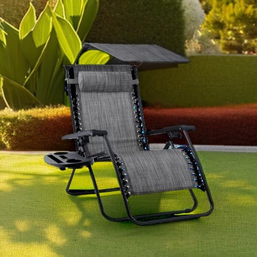 Best Choice Products Folding Zero Gravity Outdoor Recliner Patio Lounge Chair - Image 2