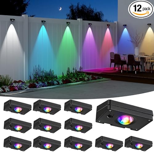 Solar Led Wall Light, Rgb Color Changing Spotlight by ZSYIQIXI