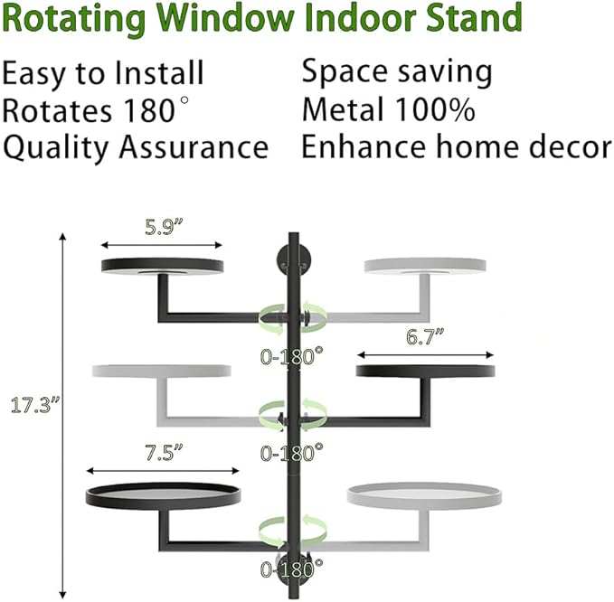 Rotating Wall Plant Shelves Plant Shelf - Image 5