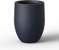 Kante 21.7 Inch Tall Concrete Planter, Large Indoor Outdoor Plant Pot by Kante