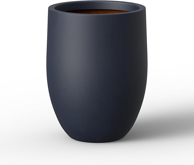 Kante 11.8 Inch Tall Concrete Planter, Large Indoor Outdoor Plant Pot by Kante