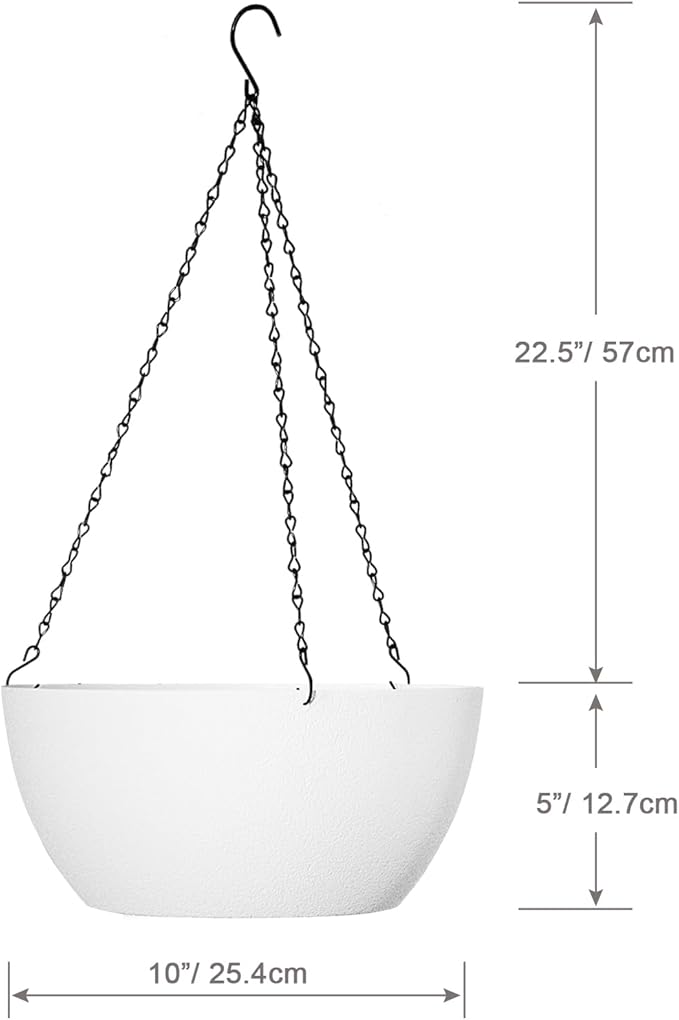 10 inch Hanging Planters for Outdoor Indoor Plants - Image 2